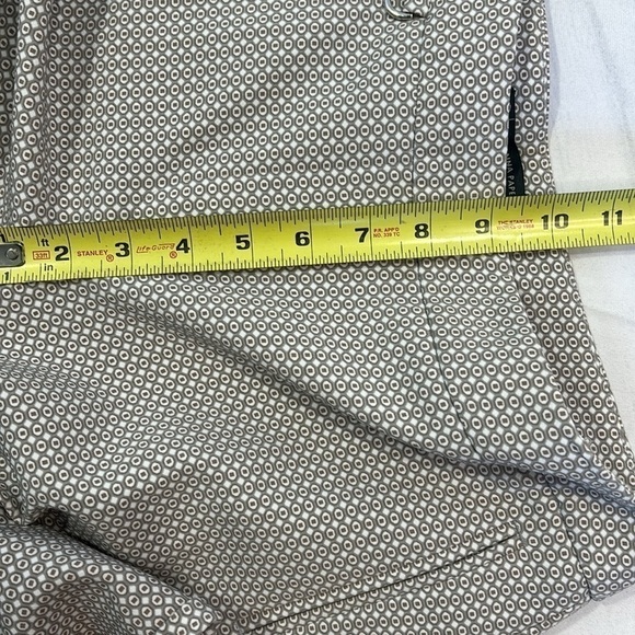 NWT Adrianna Papell Taupe Geometric Print Pants Size 4 - Picture 9 of 11